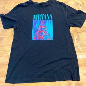 Men’s Nirvana band T-shirt black men’s large